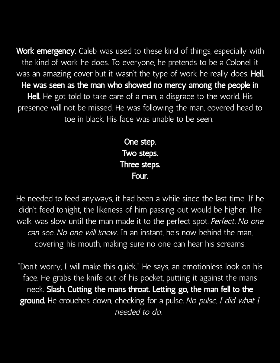 gravitaforzata's tweet image. ⠀
—-- 𝐅eeding.

TW: Murder &amp;amp; Cannibalism.
⠀