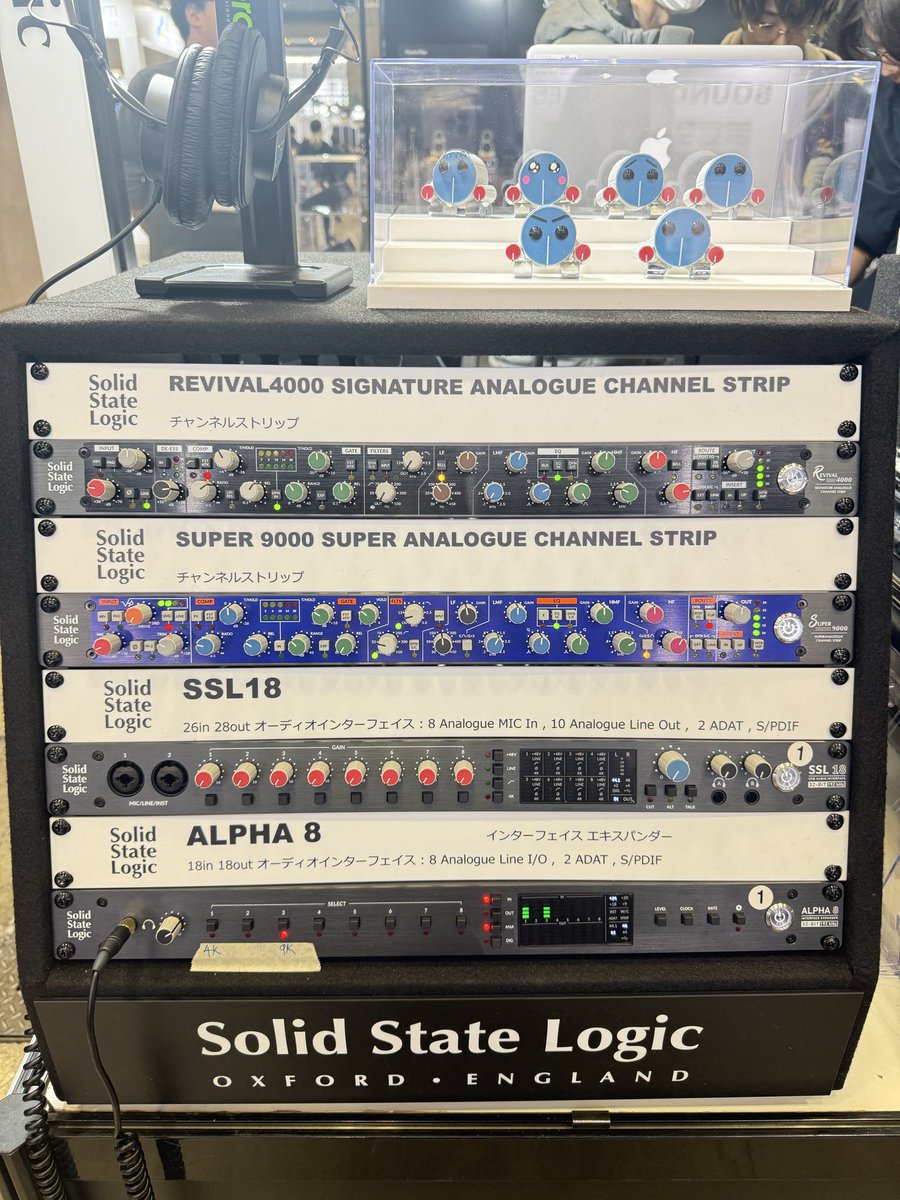 snrec_jp's tweet image. SOLID STATE LOGICブースでは、1Uサイズのオーディオ・インターフェースとチャンネル・ストリップが展示されています。
先日発売されたSuper 9000の姿も見られます⭐️

さらに、“デジタル制御アナログ卓” が特徴のOracleも体験できます！

#InterBEE #SOLIDSTATELOGIC
＠SSL_Japan