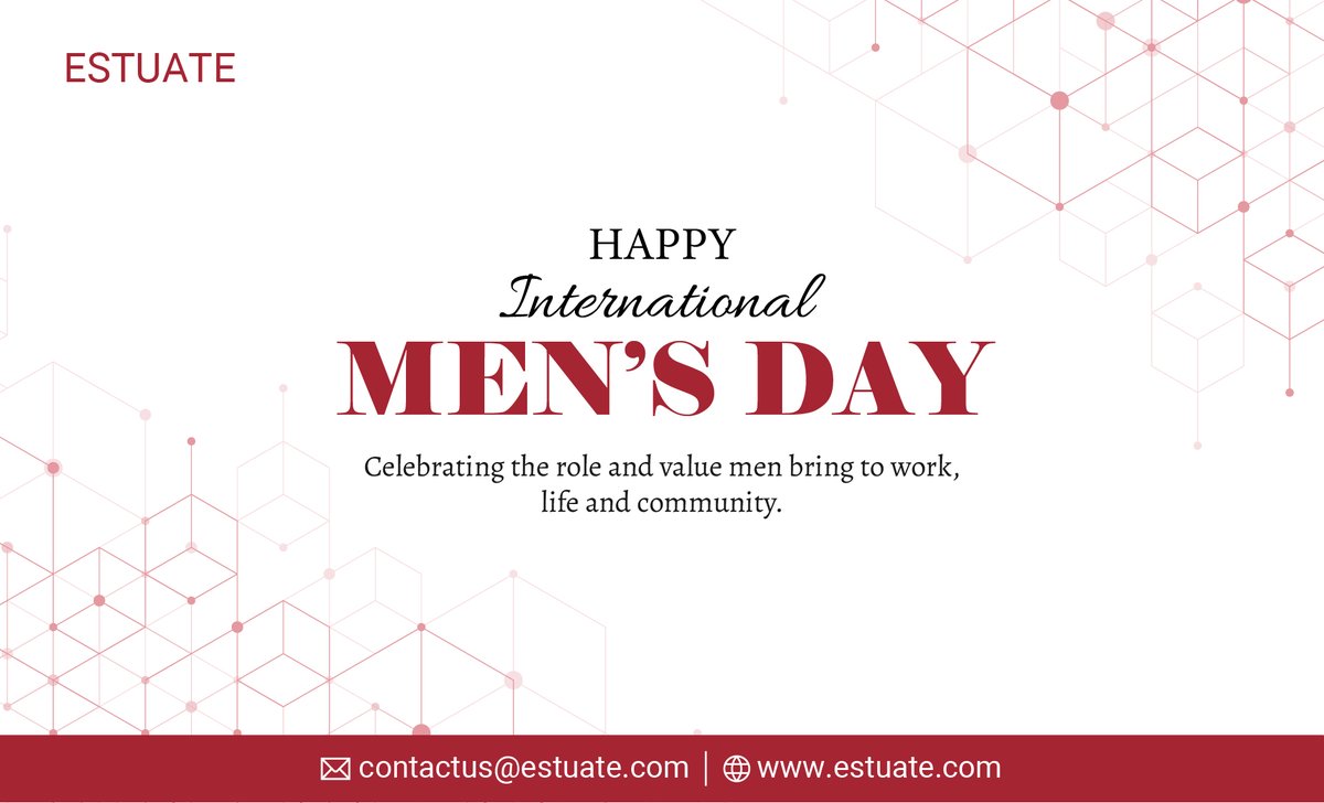 estuate's tweet photo. Happy International Men’s Day! 🌟

Honoring the men who lead with compassion, support with strength, and inspire with integrity. Thank you for your dedication and the positive impact you create every day.

#InternationalMensDay #MensDay2025 #MensDay #SupportAndStrength #Estuate https://t.co/Pbo6DHByc1