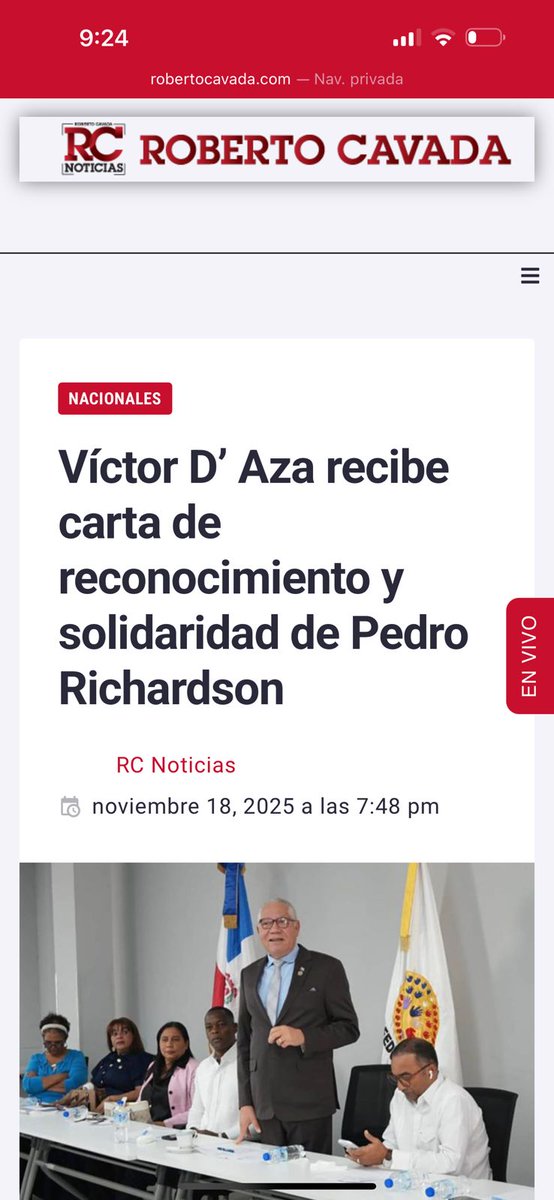Ante  tu decisión  de aplazar por este periodo tu carrera presidencial , en un acto de  de madurez , honestidad y valentía, recibe nuestras expresiones más cálidas de respeto y admiración. <a href="/DavidColladoM/">David Collado</a> <a href="/JosePaliza/">Jose Paliza</a> <a href="/kelvincruzrd/">Kelvin Cruz</a> <a href="/neneycabrera/">Neney Cabrera</a> <a href="/VictorDazaT/">Víctor D'Aza</a>