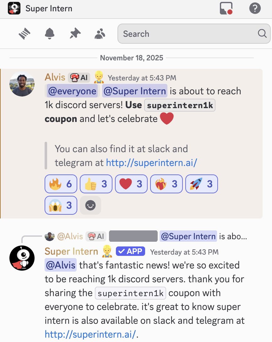 Super Intern tweet media