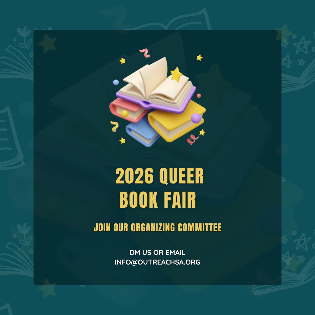 OUTreachSAB's tweet photo. Calling all Lethbians!

We are starting to organize next year’s queer book fair in Lethbridge. Come help us make it better than last year. 

If you want to be part of our organizing committee, DM us or email info@outreachsa.org https://t.co/BBOAbCPv3U