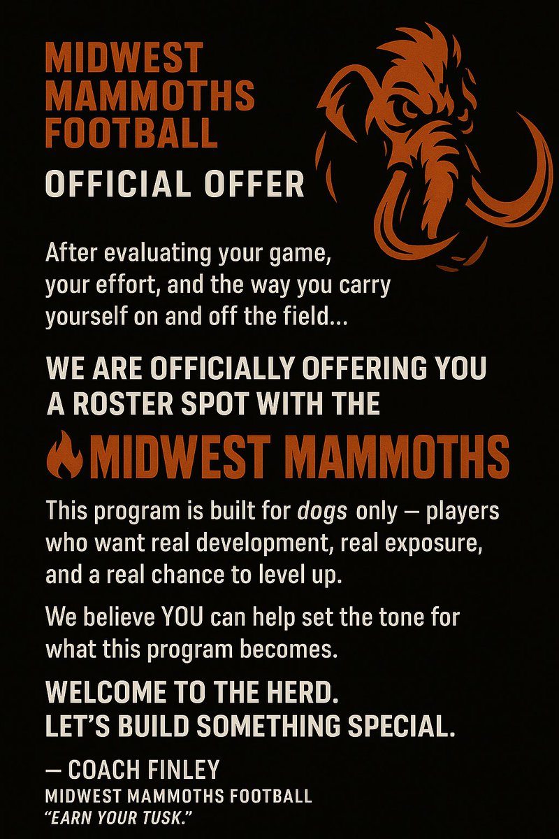 #Gomammoths?🦣🦣🦣 <a href="/CoachFinleyMWM/">Coach Tim Finley</a>