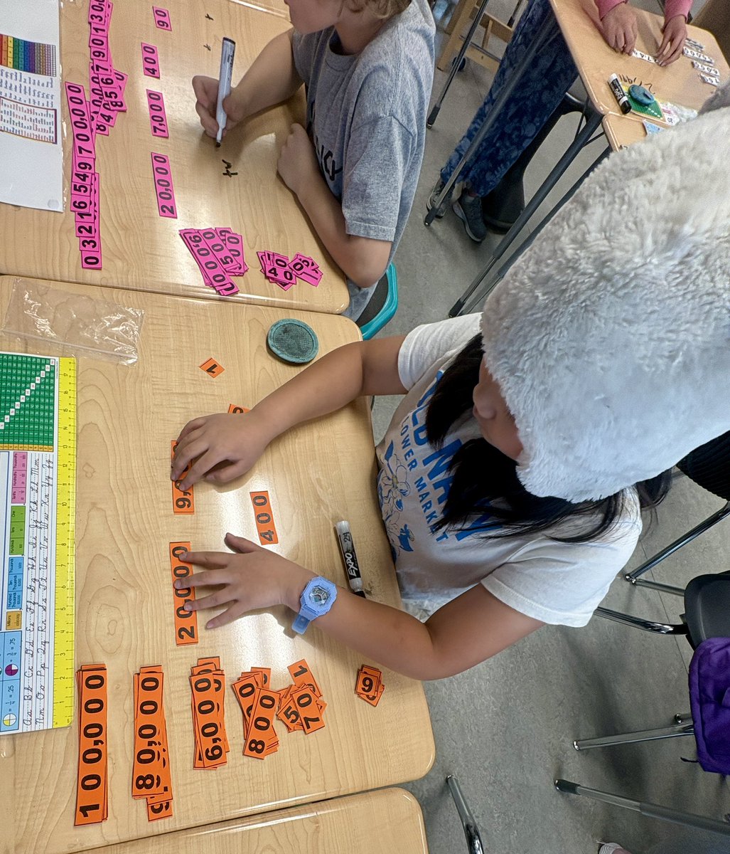 MrRussClass's tweet image. Practicing expanding numbers!