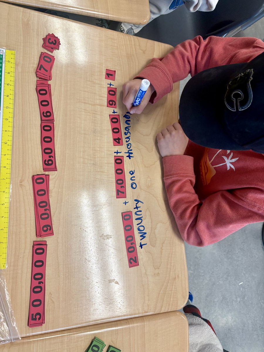 MrRussClass's tweet image. Practicing expanding numbers!