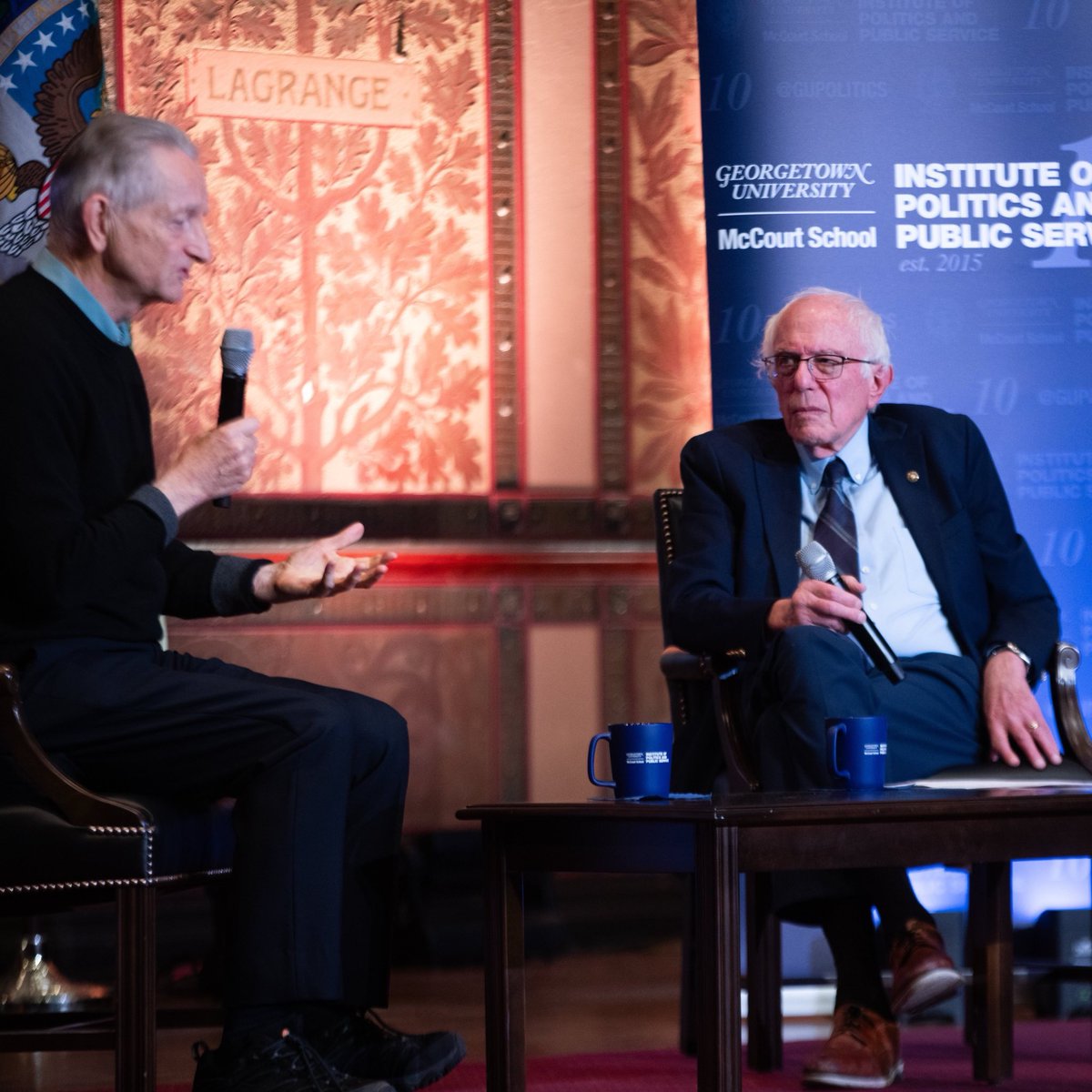 Thank you to the more than 700 students who joined me and the “Godfather of AI,” Nobel Prize winner Dr. Geoffrey Hinton, at the Georgetown Institute of Politics and Public Service.

We must ask ourselves: Will AI benefit all of us? Or just the billionaires?