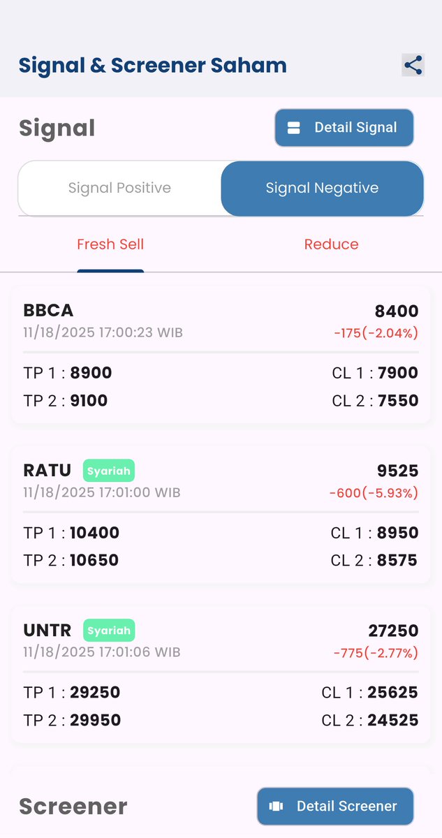 Cari saham terbaik hari ini, pakai Signal, Screener &amp; Trading Idea dari SAHAMOLOGY Download sekarang cutt.ly/SahamologyApp