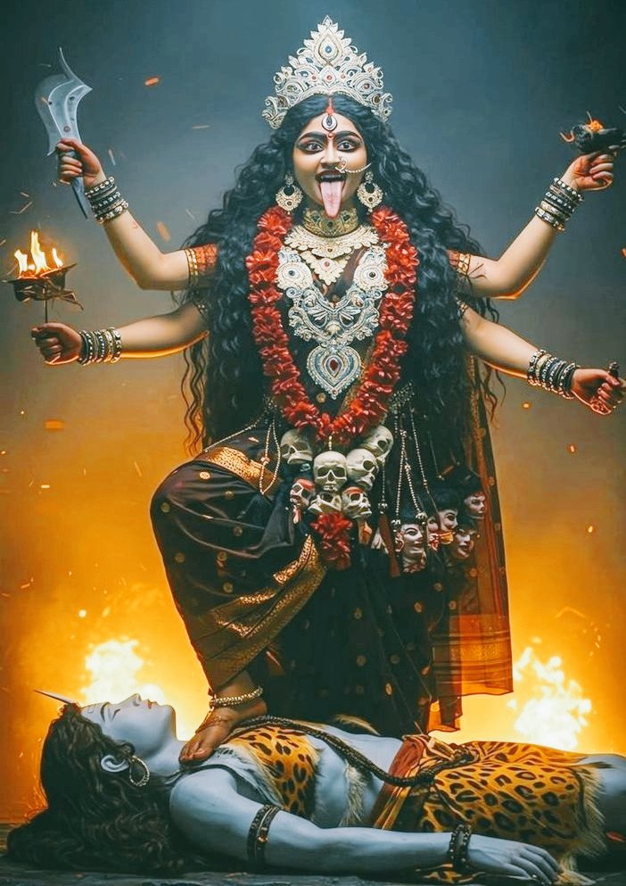 Madhumita8751's tweet image. मां काली की शक्ति और भोलेनाथ का आश्रय — जीवन धन्य हो जाता है। 🔱🙏🌺

जहाँ काली की कृपा और शिव की छाया होती है, वहाँ भय का अस्तित्व नहीं।🔥☺️
शक्ति है मां काली, भक्ति है भोलेनाथ — दोनों का संग, जीवन का प्रसाद। 🌙
मां काली के चरणों में शक्ति, महादेव की नज़रों में मुक्ति। 🙏🌸🌺