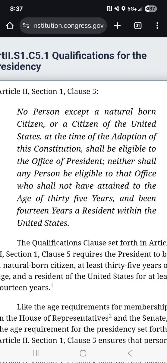 deaver1795's tweet photo. @HHIDavidson @adamkjohnston Maybe read the actual constitution? Hamilton was a citizen at the time of ratification. You do realize none of the founders were born citizens of the United States rjght? https://t.co/aCxcTRZG1B