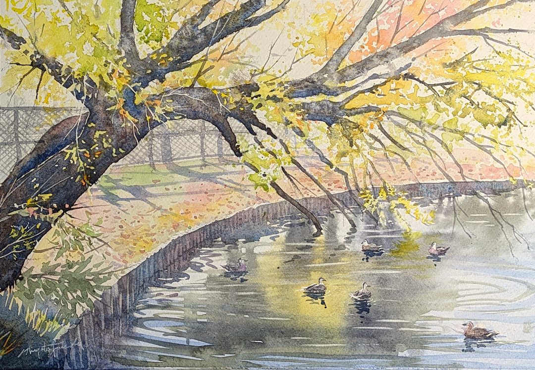 透明水彩 #水彩画 #Watercolor #Watercolour #landscapepainting