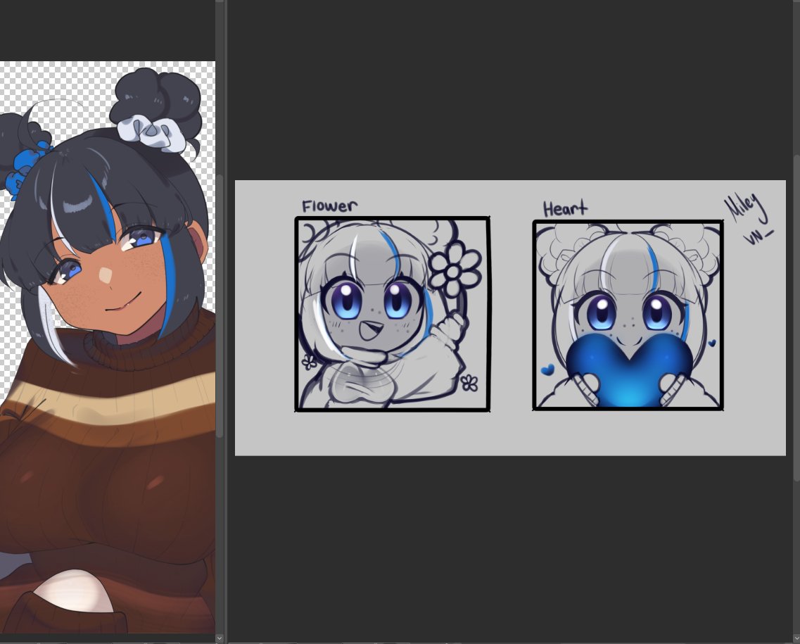new emotes for my stream &gt;o&lt; !!