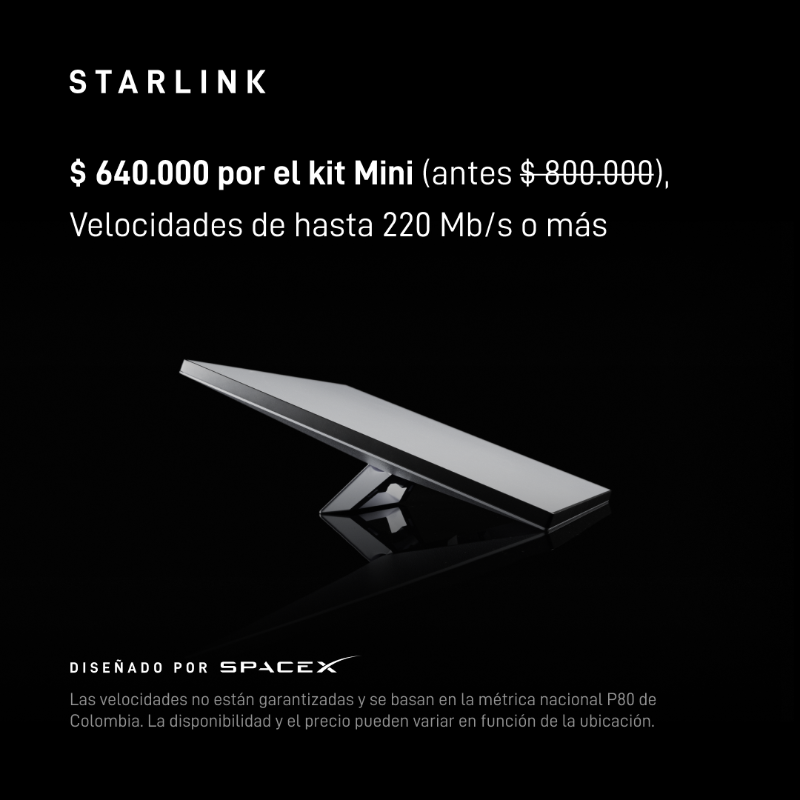Starlink's tweet photo. Starlink proporciona internet confiable y de alta velocidad para streaming, videollamadas, juegos en línea y más.

Fácil de pedir en línea en menos de 2 minutos