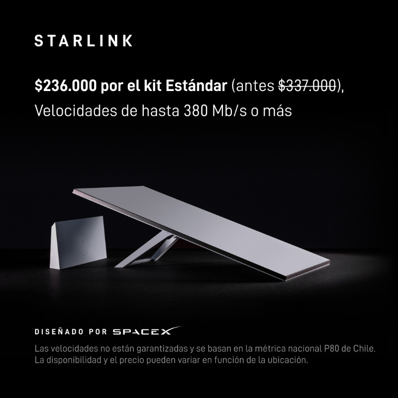 Starlink's tweet photo. Starlink proporciona internet confiable y de alta velocidad para streaming, videollamadas, juegos en línea y más.

Fácil de pedir en línea en menos de 2 minutos