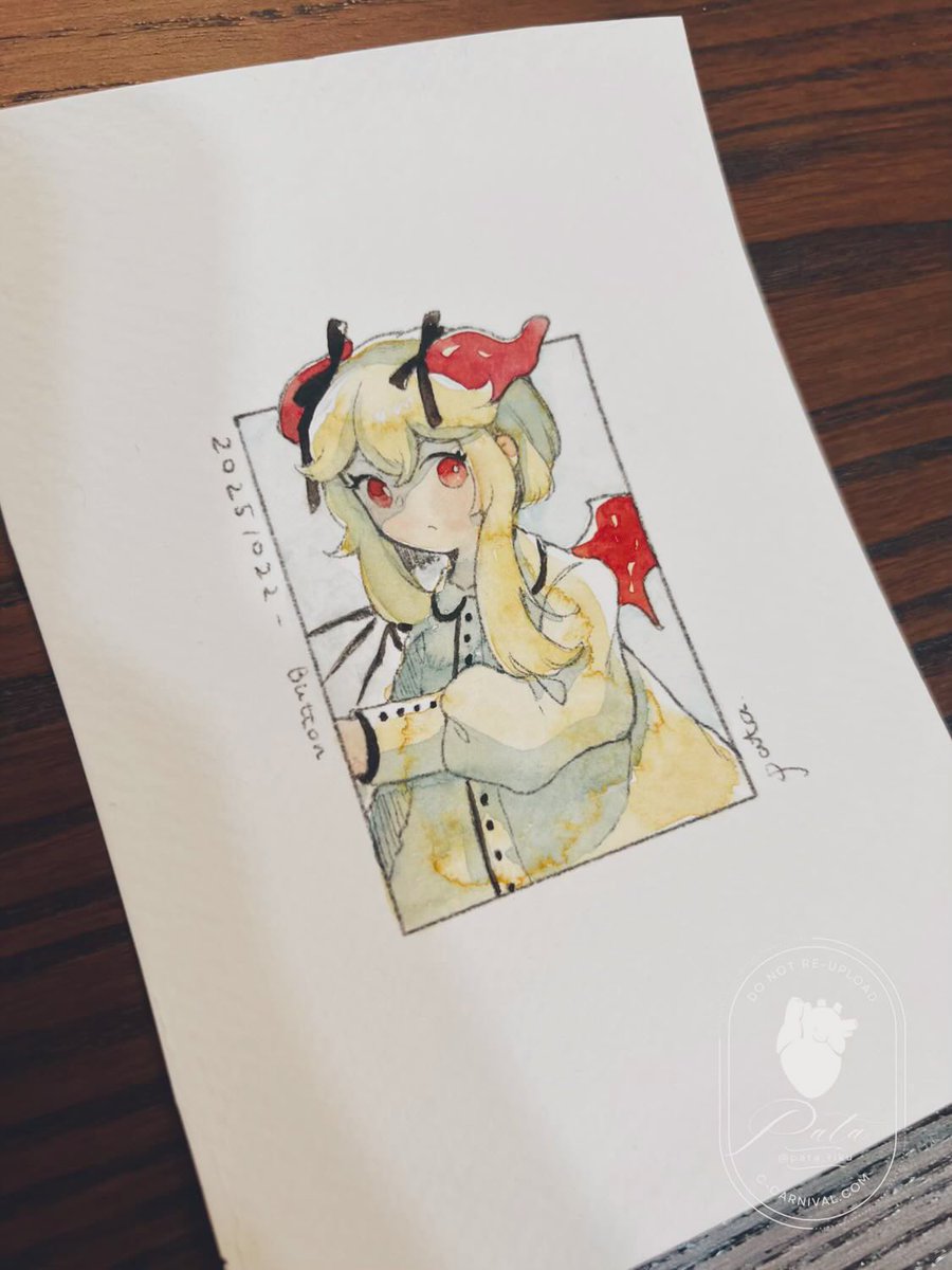 「Day.22 Button(ボタン) #Inktober」|ぱた🫀5/5コミティア【F42b】のイラスト