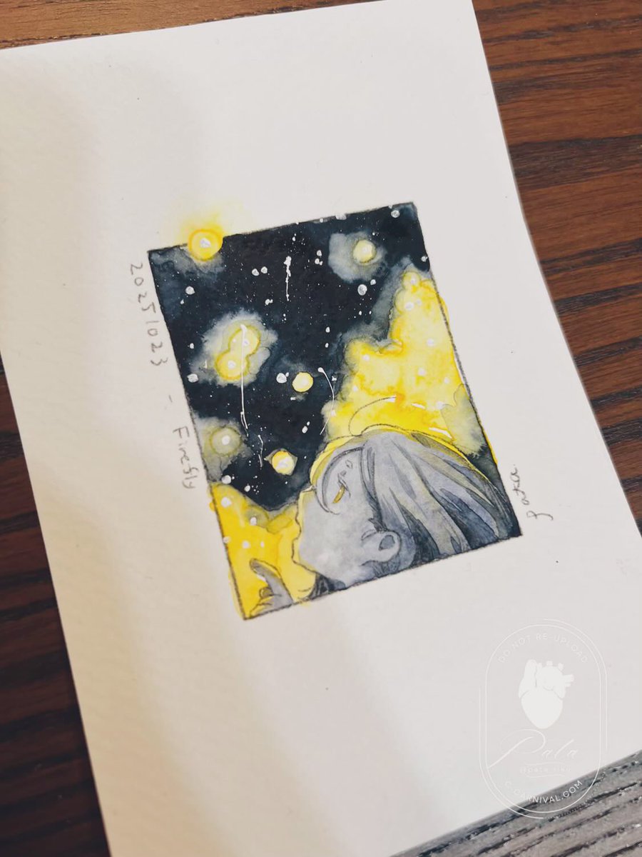 pata_riku's tweet image. Day.23  Firefly（ホタル）
#Inktober