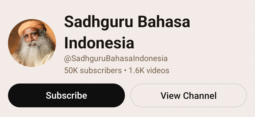 ajayudayan's tweet photo. Sadhguru’s Indonesian YouTube channel has surpassed 50k subscribers.

https://t.co/tEftIdqIqM

@SadhguruJV @ishafoundation

#SadhguruBahasaIndonesia
#Sadhguru
#IshaFoundation
#InnerEngineering
#CauveryCalling
#SaveSoil 
#SaveSoilMovement
#ConsciousPlanet https://t.co/4XQevR5SF1