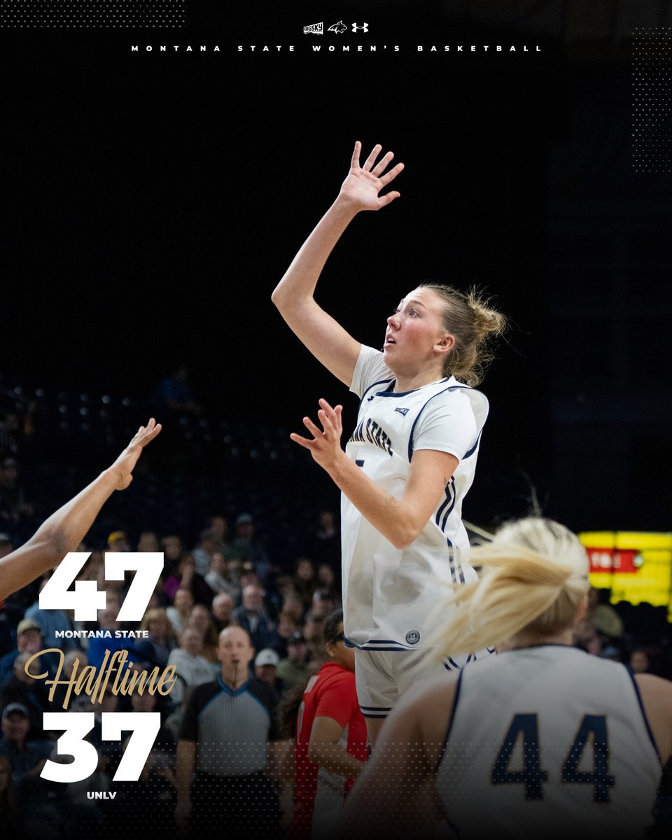 MSUBobcatsWBB's tweet image. At the half! 😼

#4Eachother | #GoCatsGo