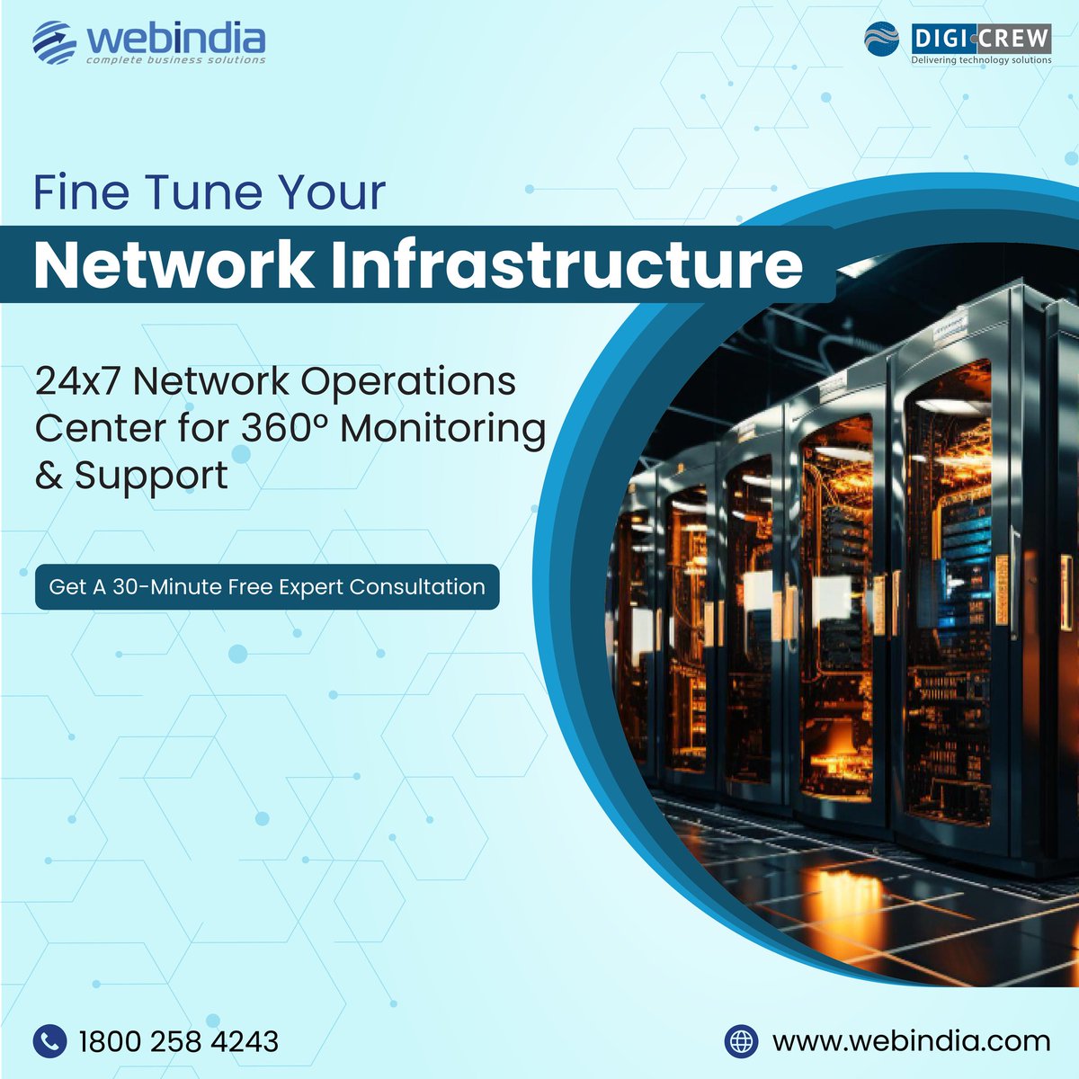 webindiaservice's tweet photo. We ensure smooth and reliable operations with a refined network. Maximize efficiency with our intelligent network operations.
#networkoperations #networkoperationscenter #networkinfrastructure #networkinfrastructureservices #webindia #digicrew https://t.co/6d9i2oJ0yh