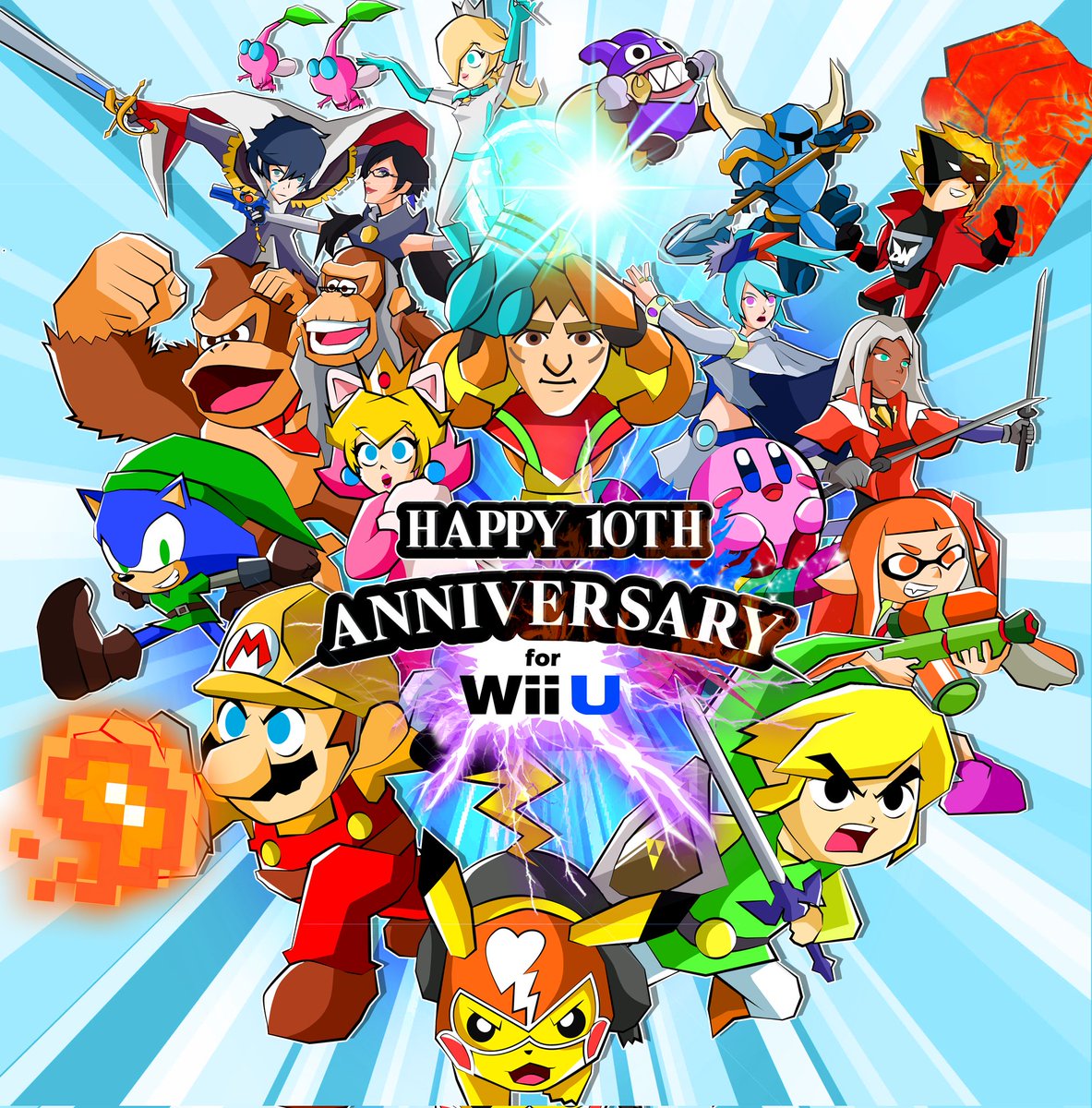 eternalflamebry's tweet image. Happy Birthday Nintendo Wii U!