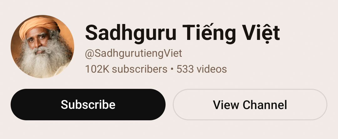 ajayudayan's tweet photo. Sadhguru’s Vietnamese YouTube channel has surpassed 1 lakh subscribers.

https://t.co/uYhBd3S8l5

@SadhguruJV @ishafoundation

#SadhguruVietnamese
#SadhguruTiengViet
#Sadhguru
#IshaFoundation
#InnerEngineering
#CauveryCalling
#SaveSoil 
#SaveSoilMovement
#ConsciousPlanet https://t.co/mf1UzWskne
