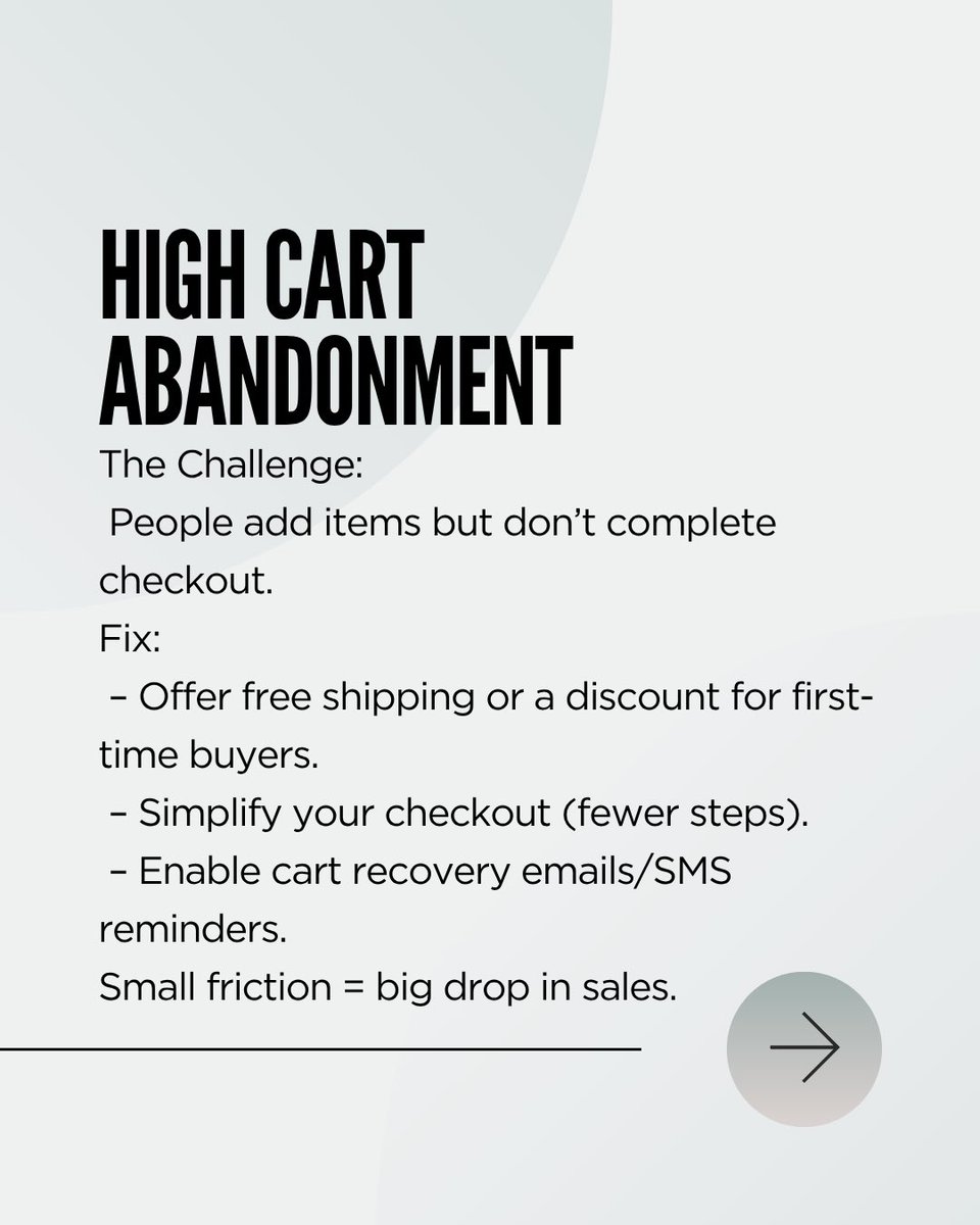 AjoduDavid's tweet image. 5 sales challenges Shopify store owner faces and how to fix them
#shopifytips #ecommercemarketing #digitalmarketing