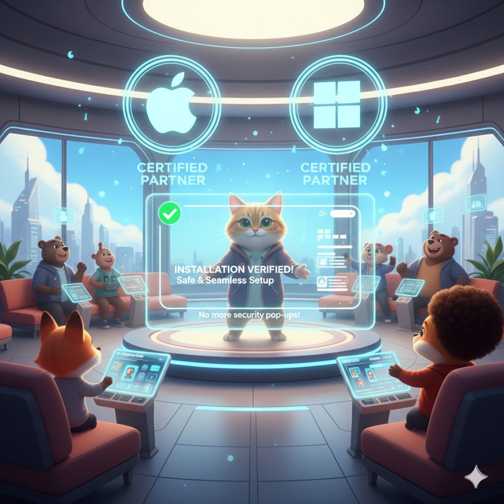 IlhamBachtiarA2's tweet image. Curious Browser is Certified. Being verified by Apple and Microsoft is a huge win! It means a much smoother and safer installation process for users, eliminating those annoying security pop-ups.

@curiousbrowser #Web3Community