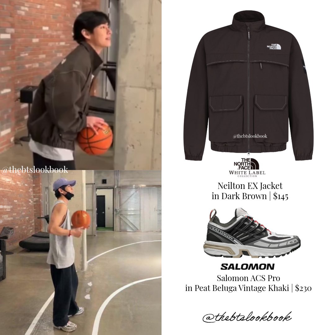 V wearing @thenorthface “Neilton EX Jacket in Dark Brown” and
