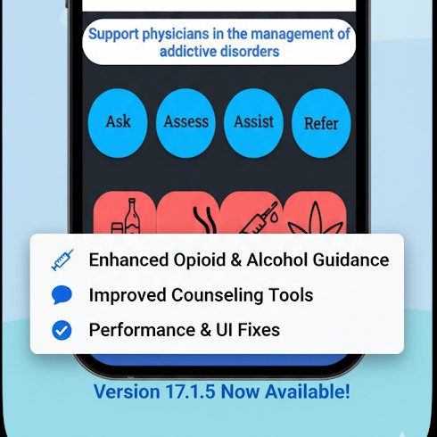 vknNIMHANS_ECHO's tweet image. Update ! 🙏 Addiction Rx app:  A useful tool for #physicians managing #addictive disorders.
 Free to download from the Play Store &amp;amp; App Store
#AddictionMedicine #physicians #doctor  #MentalHealth 
Developed at @NIMHANS_BLR 🇮🇳