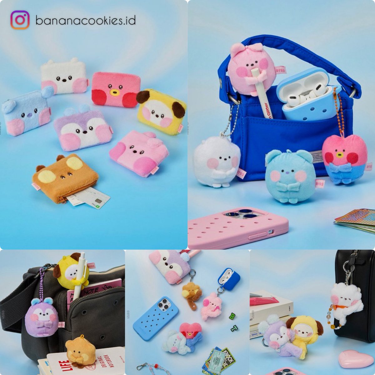 Bananacookiesid's tweet photo. Open Order BT21 Minini Huge Me

Harga &amp; Detail :

- POUCH HUG ME (est 100 gr)
    Rp 265.000 (DP Rp. 185.000)

- MAGNET PLUSH KEYRING HUG ME (est 150 gr)
    Rp 285.000 (DP Rp. 200.000)

- TINY POCKET PLUSH HUG ME (est 100 gr)
    Rp 220.000 (DP Rp. 155.000)

#kpop #BTS #BT21 https://t.co/y619Y0Cwqs