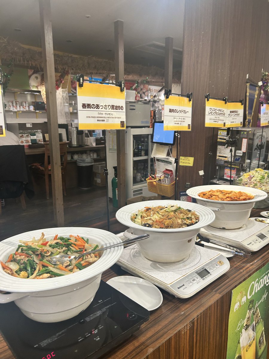 doraima's tweet image. タイ料理のビュッフェ🇹🇭