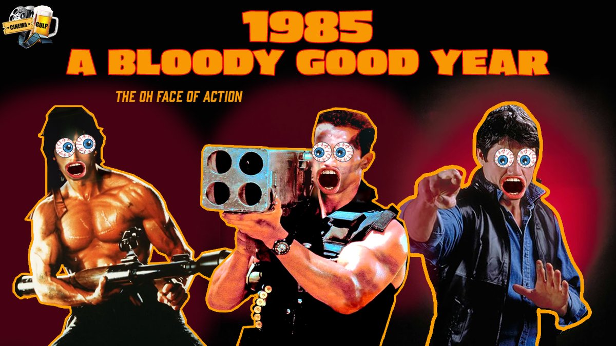 CinemaGulp's tweet image. 1985 was the &quot;OH FACE&quot; of action movies!  Coming Thanksgiving weekend!  A Bloody Good Year 1985!  #rambo #commando #remowilliams @RMBee @ActionMovieNow  @TheCriticalDri2 @ScottyR37 @TStarkCEO @NorthEngB1988
