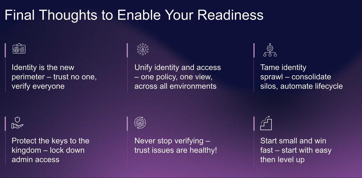 Trust isn’t something granted at login — it has to be continuous.

Final thoughts from Ron: a simple set of principles, but the kind that shape real resilience.
<a href="/Commvault/">Commvault</a>
#CommvaultSHIFT #TFDx