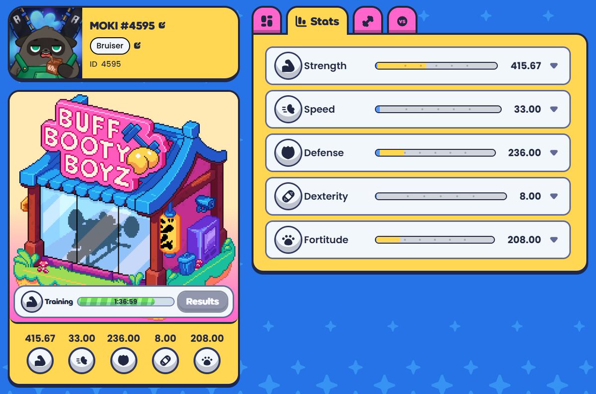 Moku_HQ's tweet image. Have you been training your Mokis?

Show me your STATS!