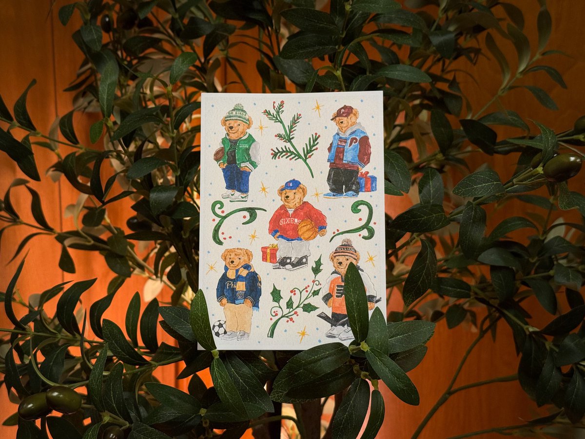 dhwanisaraiya_'s tweet image. postcard for the holidays :-) 

a portion of each postcard sold goes to my local food banks 🫶🏽 

dsaraiyart.etsy.com/listing/440677…