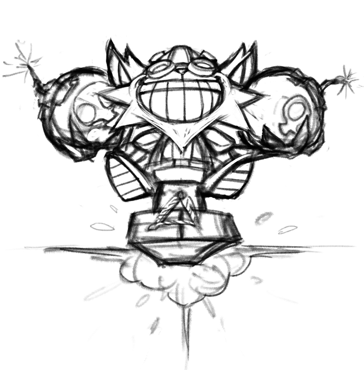 yonoseong's tweet photo. #sketch #art #wip #illustration #drawing #fanart #leagueoflegends #lol #ziggs https://t.co/gvBC9iD4BM
