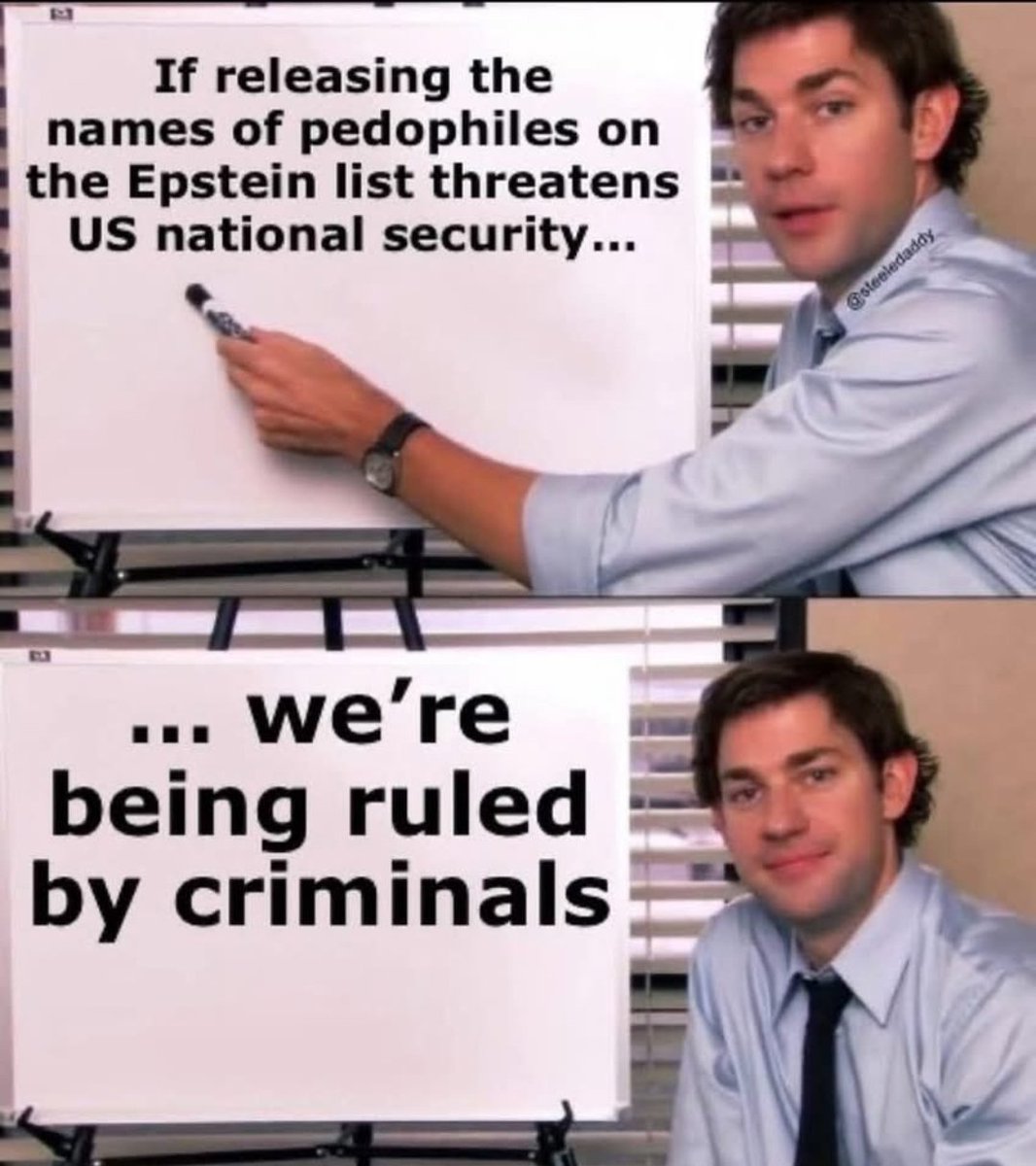 Red_Pill_US's tweet image. Isn&apos;t calling the Epstein cover-up a national security risk&quot; by default just the slimiest euphemism for admitting the whole damn government is compromised by a cabal of elite ped0philes?