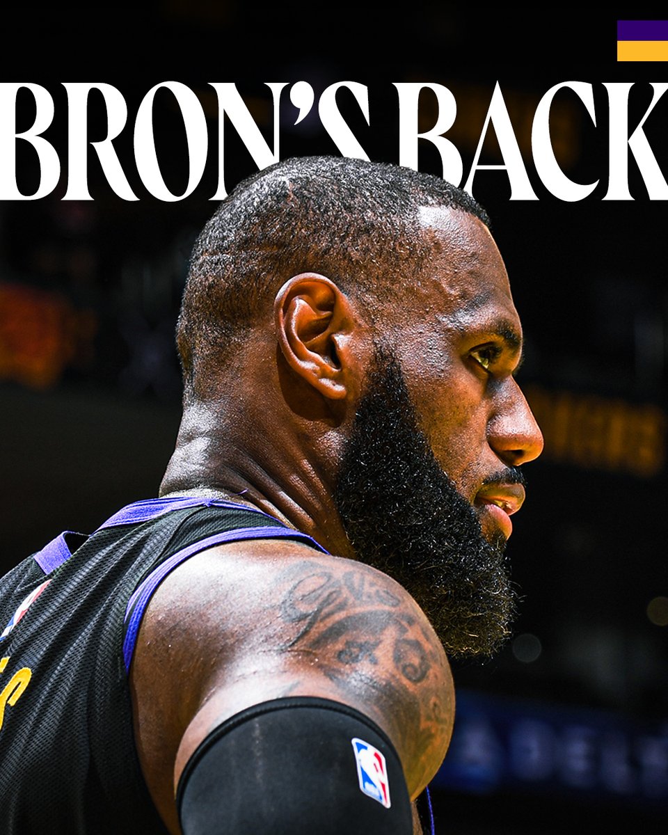 Yeah, he’s playing tonight.