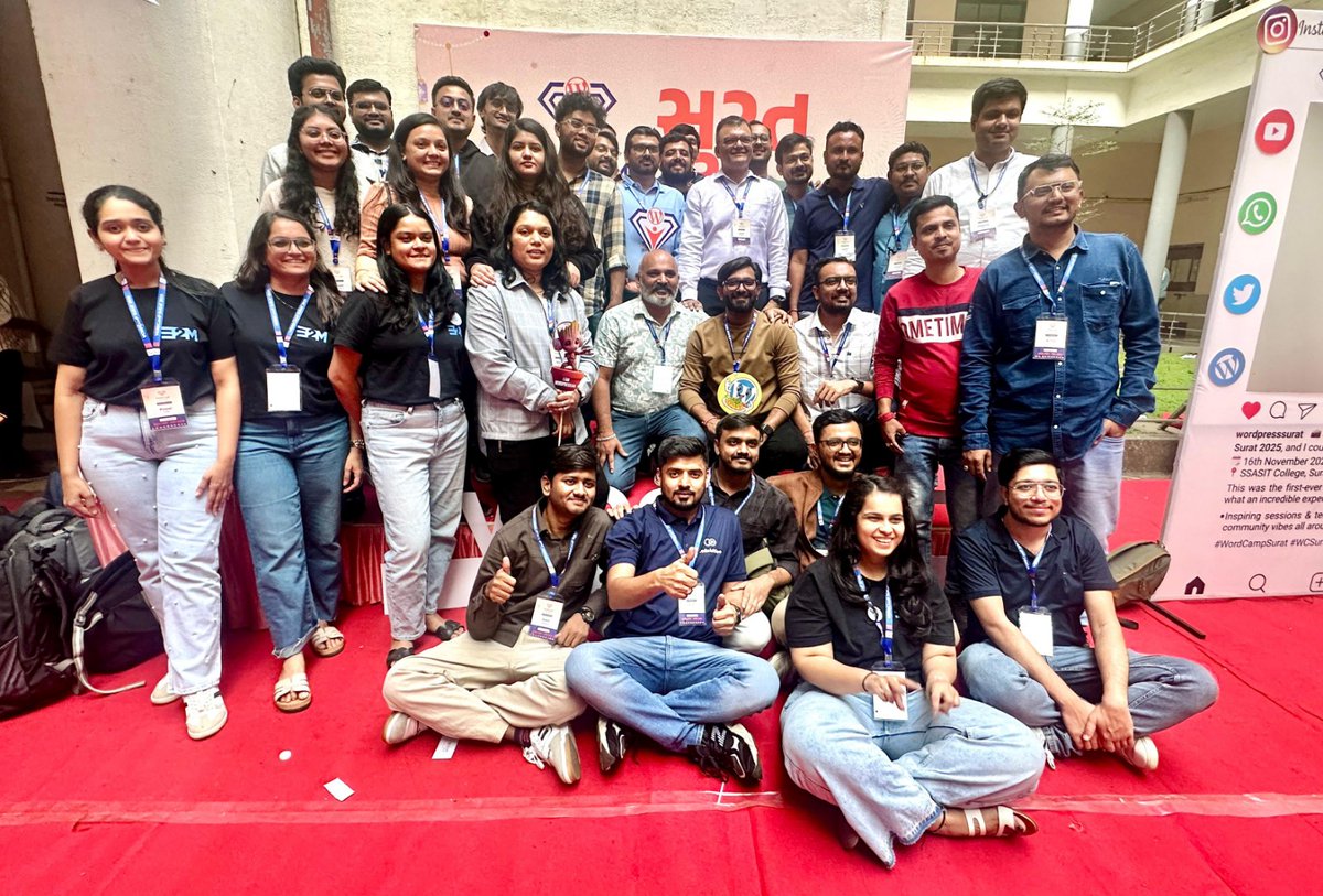 Ranupatelweb's tweet image. 16 November changed me forever.
My first WordCamp Surat as a speaker began with excitement… and ended with the painful loss of my colleague, my daughter-like Zeel.
Gone too soon.
Rest in peace, Zeel. 🕊️💔
#OmShanti #InMemory
linkedin.com/pulse/my-first…