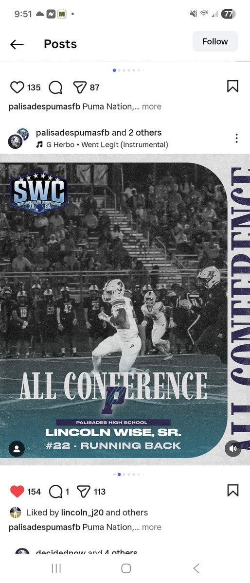Honored to be named All-Conference this season. Grateful for my coaches, teammates, and especially my O-line who made everything possible.
Proud of what we accomplished together — and ready to keep building.