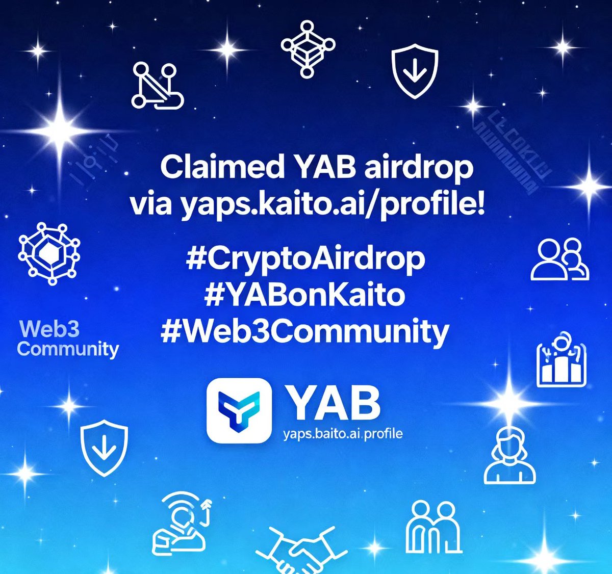 zhangxi14331895's tweet image. Claimed YAB airdrop via yaps.kaito.ai/profile! Thrilled to be part of this campaign. Hoping for great rewards—who’s in with me? Follow and boost each other for more airdrop updates! ✨ #CryptoAirdrop #YABonKaito #Web3Community