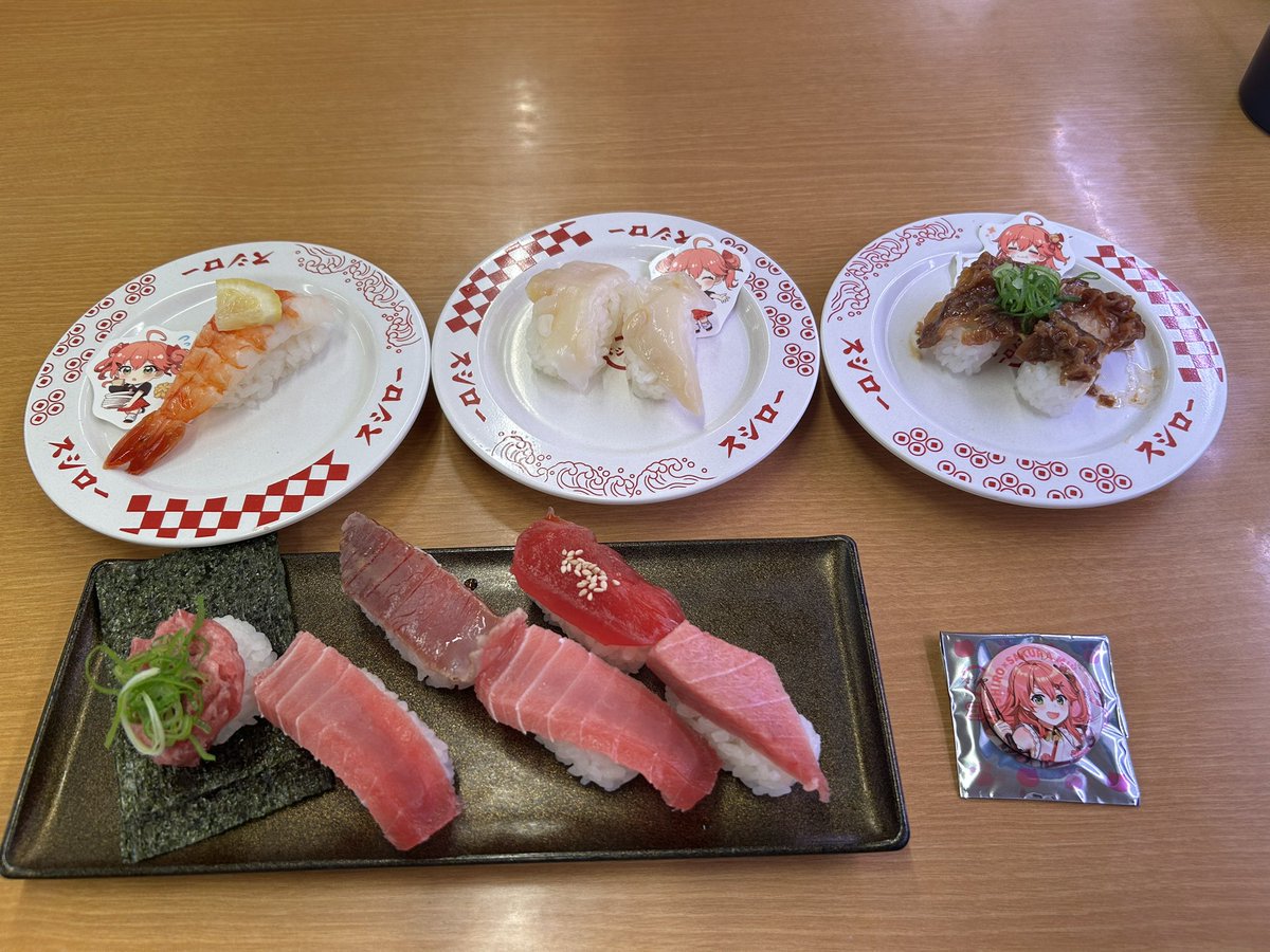 Amazing_Syuumai's tweet photo. スシローで推し活！！
コラボ寿司はどれも美味しかったし、みこちおすすめの大学芋も美味しかったよ！！
#スシローさくらみこコラボ https://t.co/hiEODW6ldt