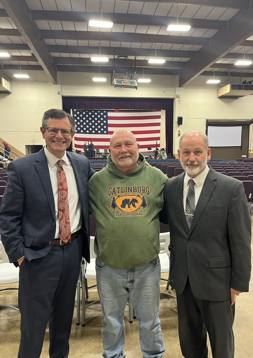 This is Robert Kennedy with his faithful pastor, Chuck Madaus (one of the godly men whose burden led to this week). Robert has been asking God to use him and prayed tonight that he could be a gospel witness. After the meeting he stopped at a gas station nearby and had the joy of