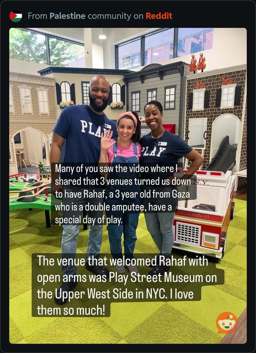 abierkhatib's tweet image. Ms. Rachel with the owners of the only venue  that agreed to host Rahaf, a 3 yo double amputee.