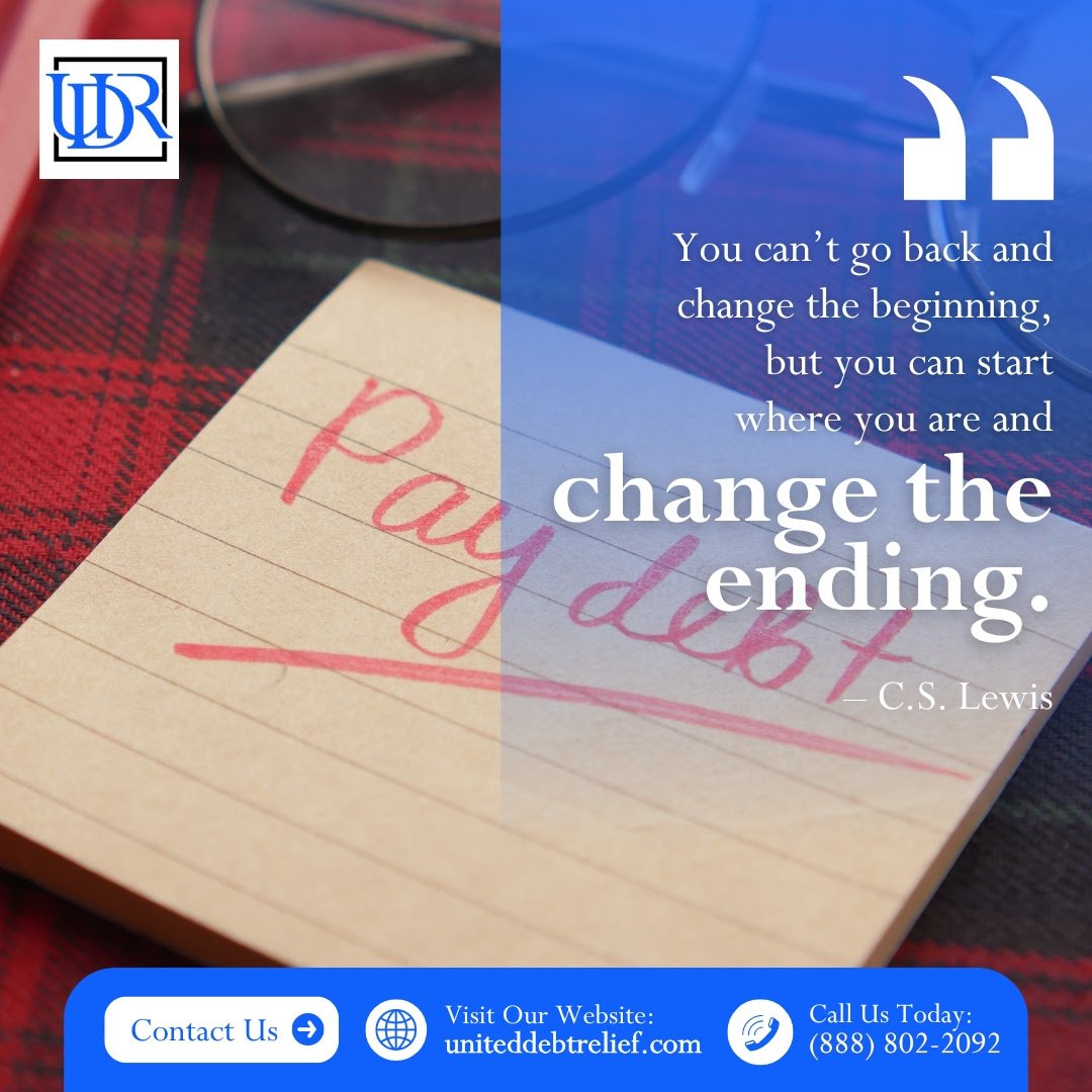 UtdDebtRelief's tweet image. Your past debts don’t define your future.  Start rewriting your story, because the next chapter can be debt-free. #UnitedDebtRelief #DebtSettlement #DebtResolution #DebtReduction #DebtRelief