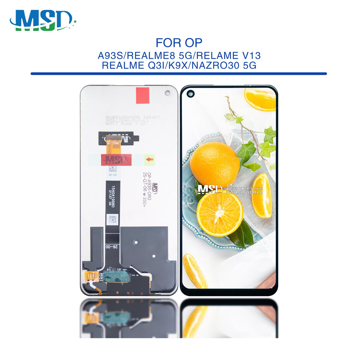 MSD_LCD's tweet photo. MSD-LCD For OPPO A93S 💯ORG Display Screen Assembly📲We Chat：MSD-LCD
💎MSD Factotory Direct Sale
💯Original color &amp; materials
#oppolcd #screen #mobilespareparts #手机屏幕工厂 #源头工厂 https://t.co/zJq3K2qxYY