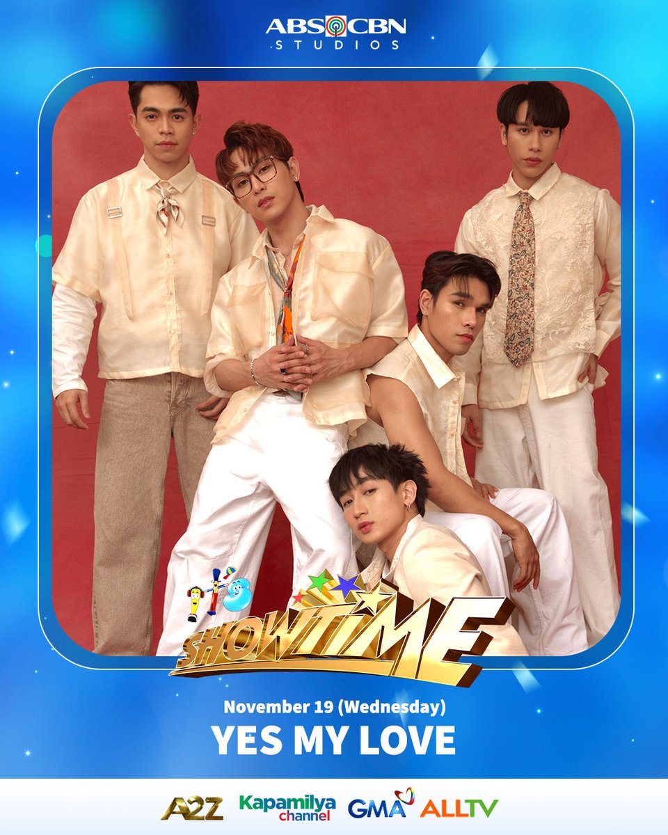itsShowtimeNa's tweet photo. Madlang People! Mapapa-YES tayo ngayong Wednesday sa kanilang mala-Don Romantiko na pa-sample ng #YesMyLove sa #ItsShowwtime!
#ShowtimeDoubleTheFun https://t.co/wgcc9tdwIt