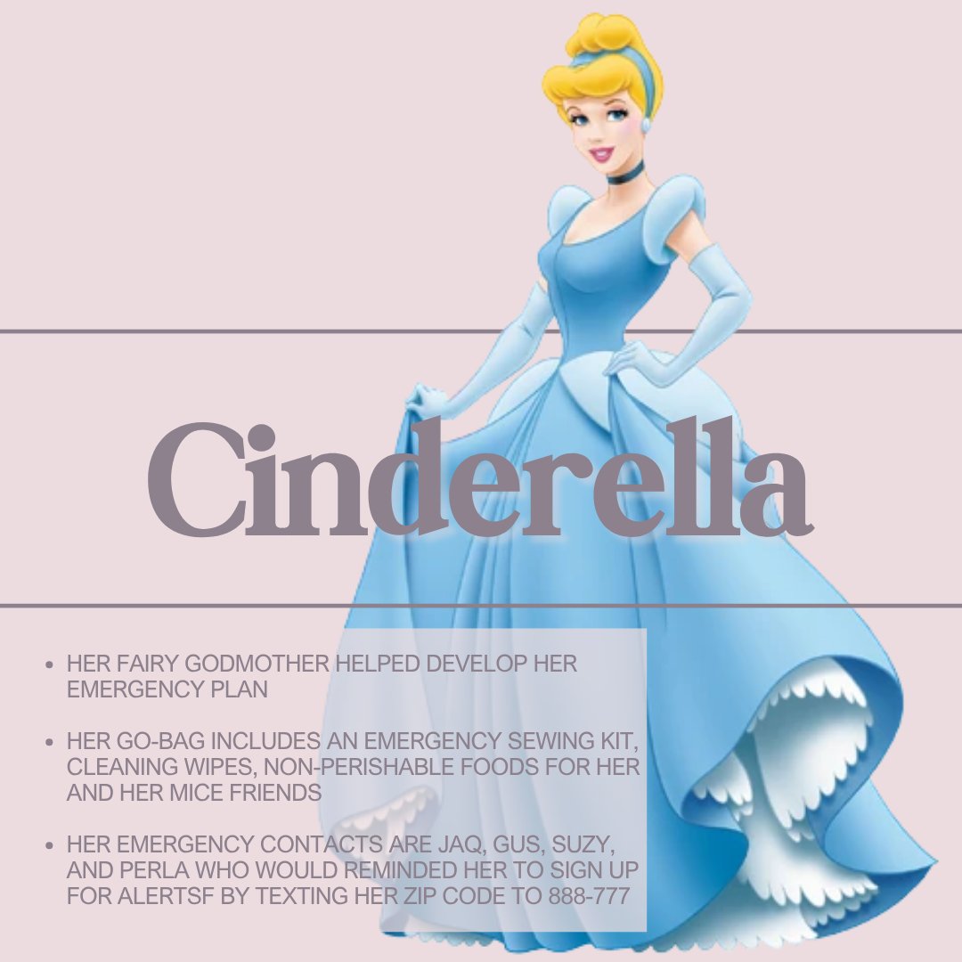 SF_emergency's tweet photo. It's #NationalPrincessDay so prepare like a princess. https://t.co/SlW8vTsPix
