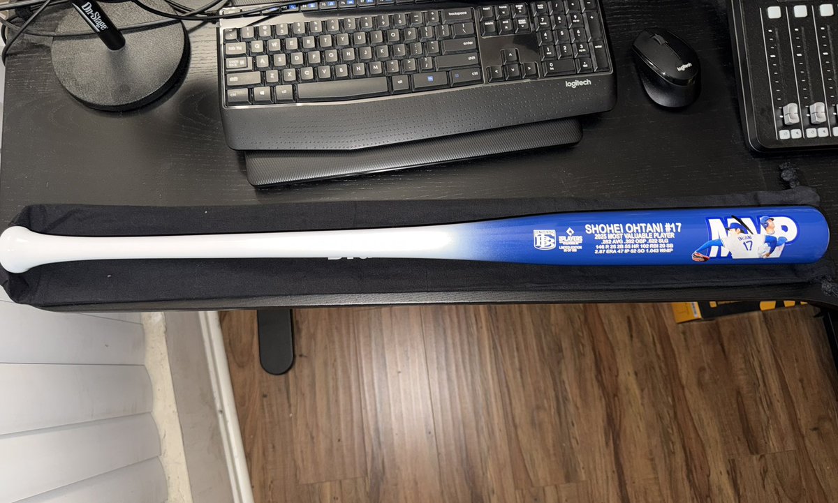 TheDukeOfSports's tweet photo. Got one of the coolest gifts I’ve ever received today #ShoheiOhtani #GOATani #MVP #BackToBackChampion #Dodgers https://t.co/YqBfSTVe7s