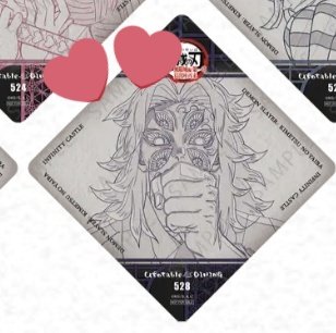 童磨　 ダイニング　ランチョンマット　韓国限定半券ポスカ 童磨 ダイニング ランチョンマット 韓国限定半券ポスカ 童磨