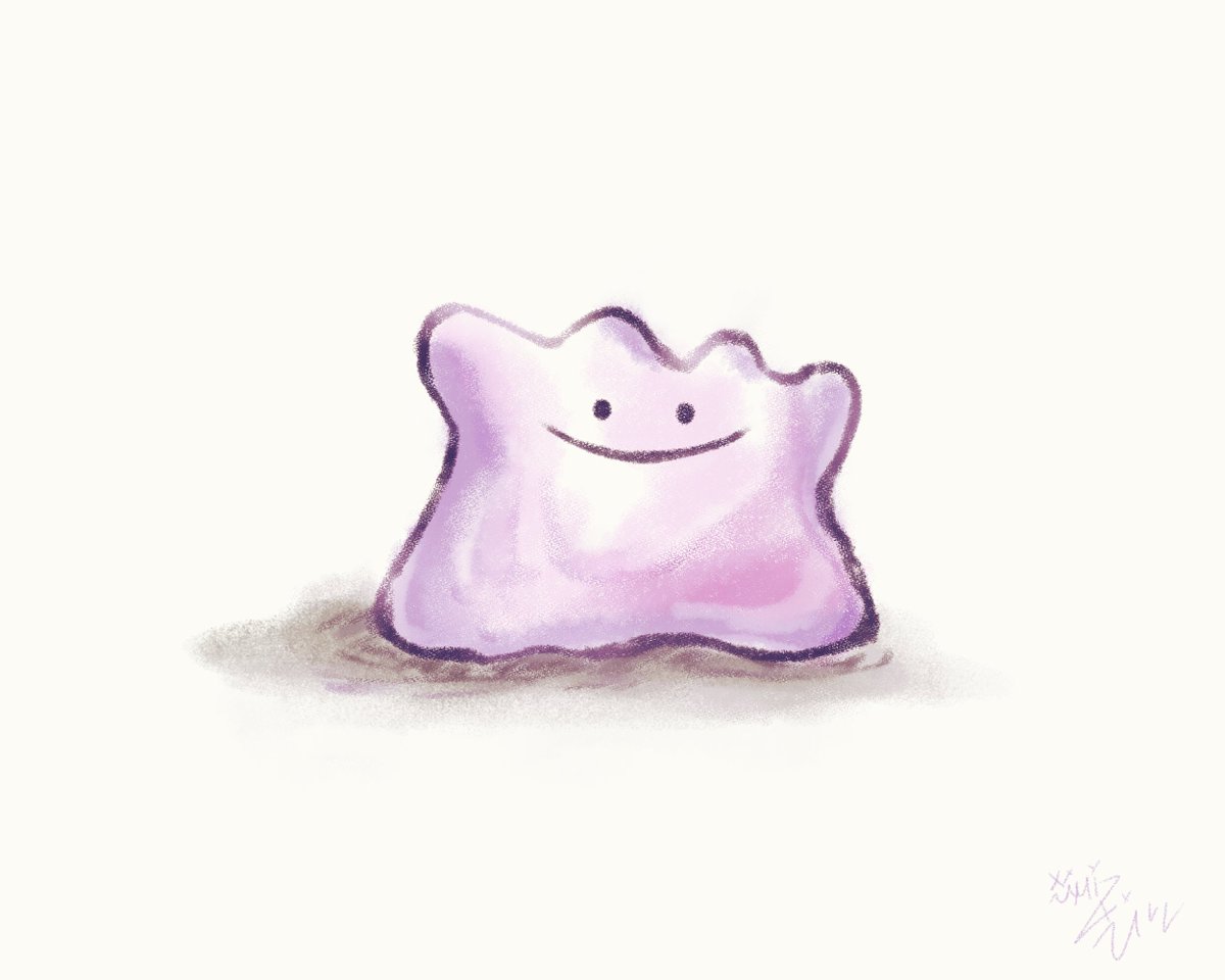 XXXMIZUKICHIXX's tweet photo. ゆる〜いのが描きたくなったので #メタモン #ポケモン #ditto https://t.co/5KgEtB74sm